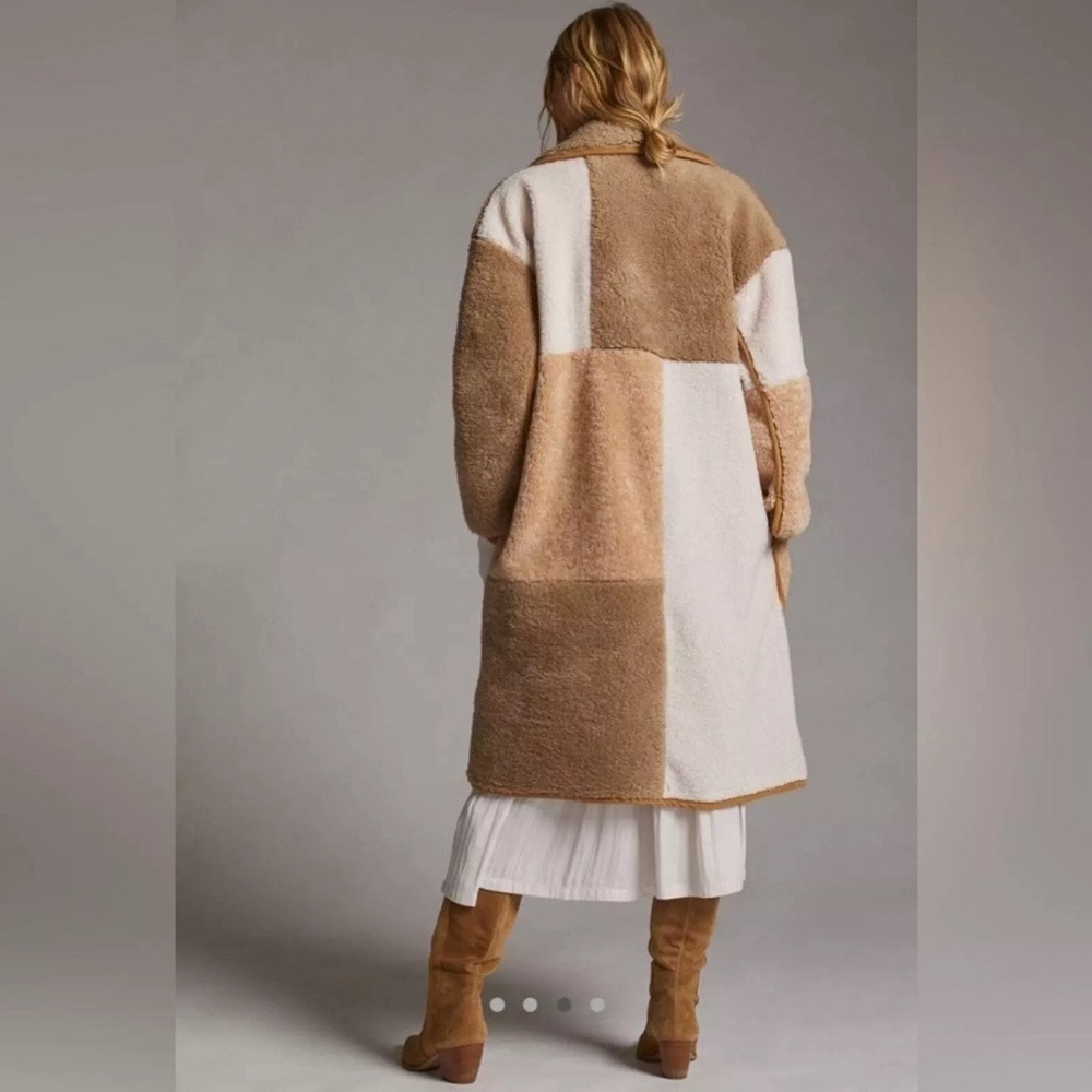 NWT Anthropologie Pilcro Patchwork Coat Colorblock sizes L & M - Picture 3 of 4